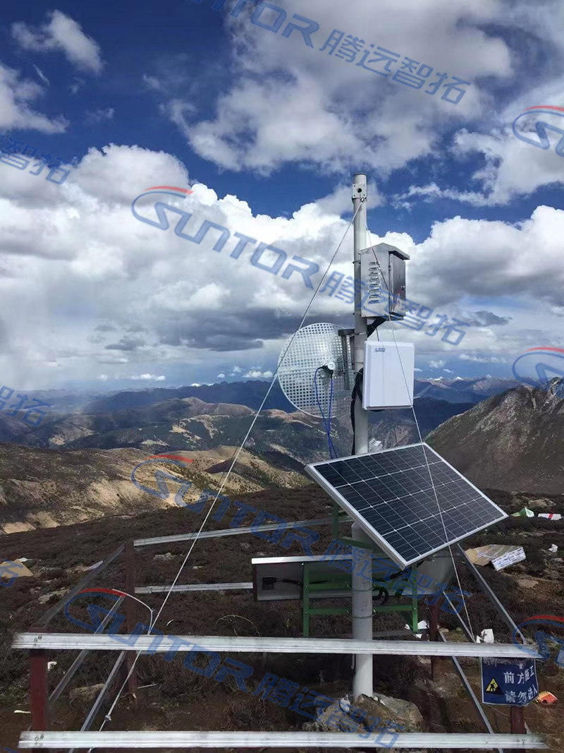 防火预警无线通信传输项目现场安装图