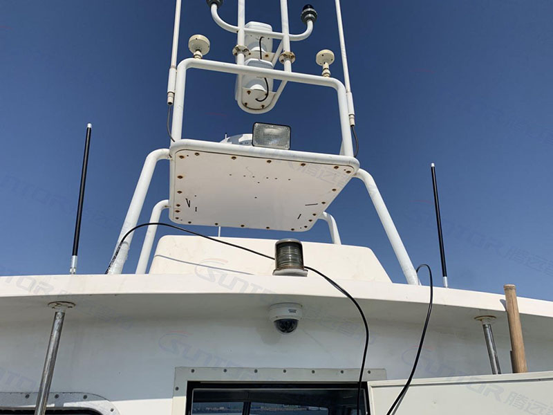 山东青岛海域子母船海上无线传输案例