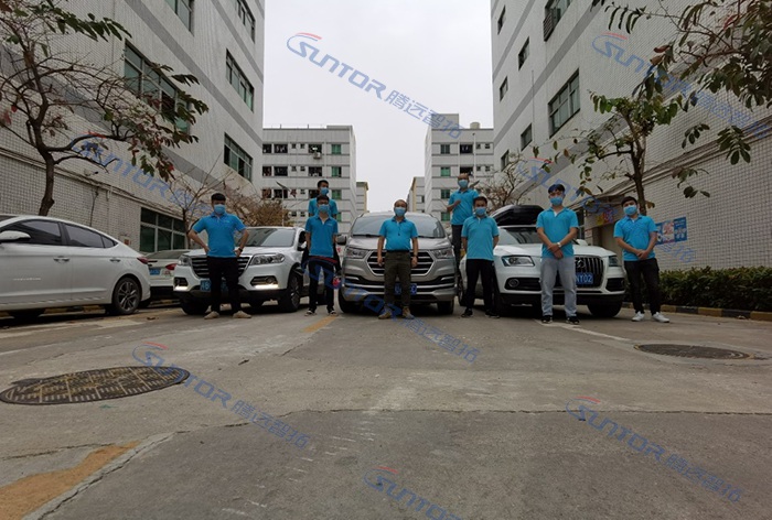 腾博会技术团队出发前合影