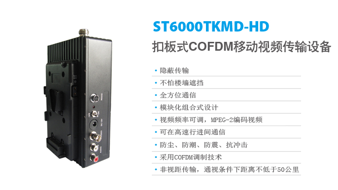 扣板式COFDM移动视频传输设备
